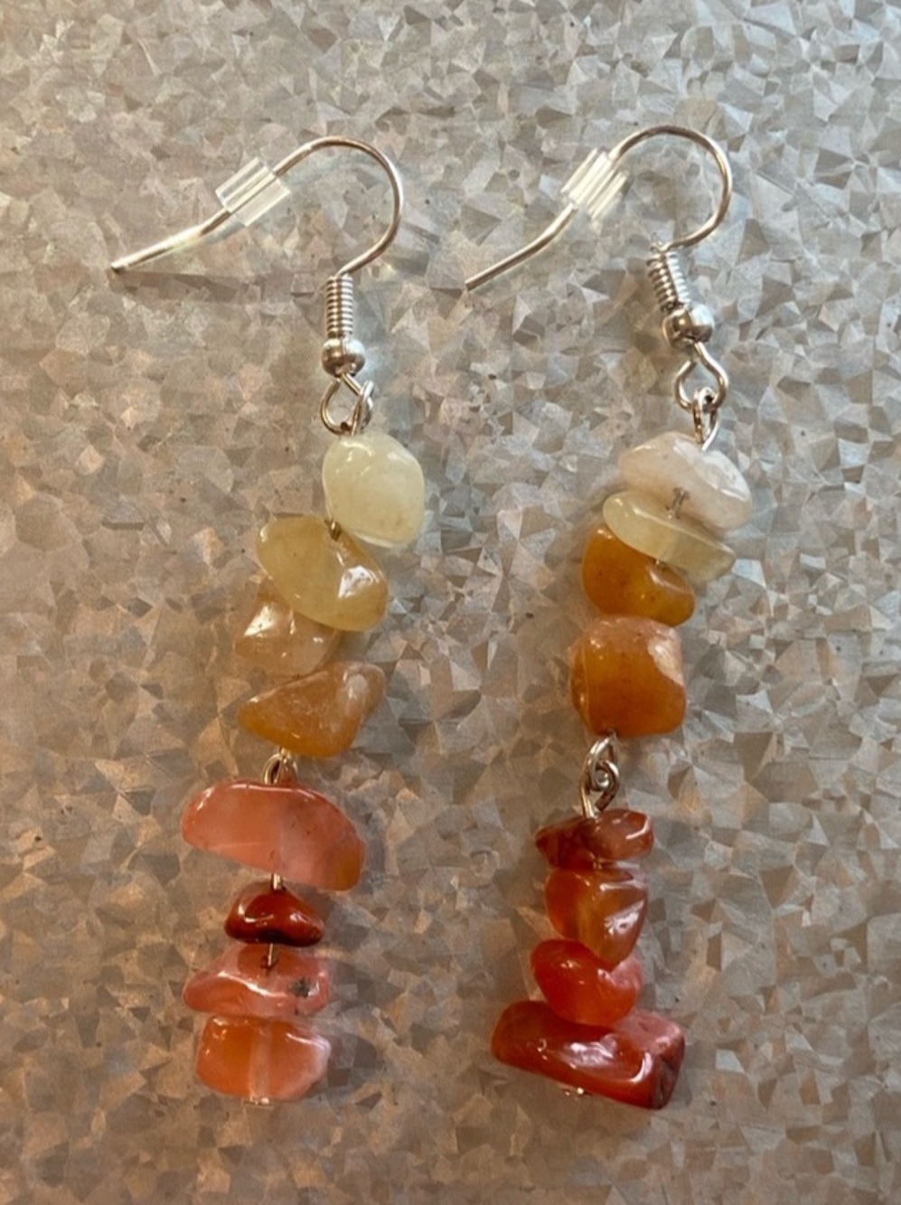 Multicolor Handmade Gemstone Dangle Earrings
